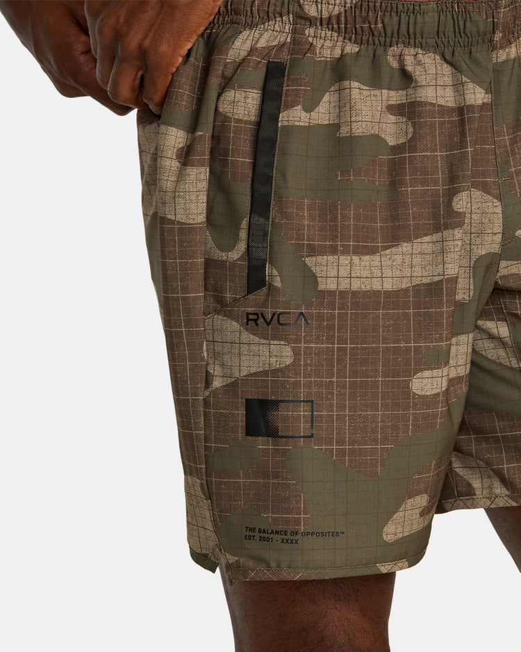 Yogger Stretch 17" Athletic Shorts - Desert Camo