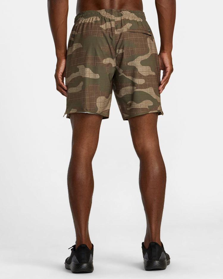 Yogger Stretch 17" Athletic Shorts - Desert Camo