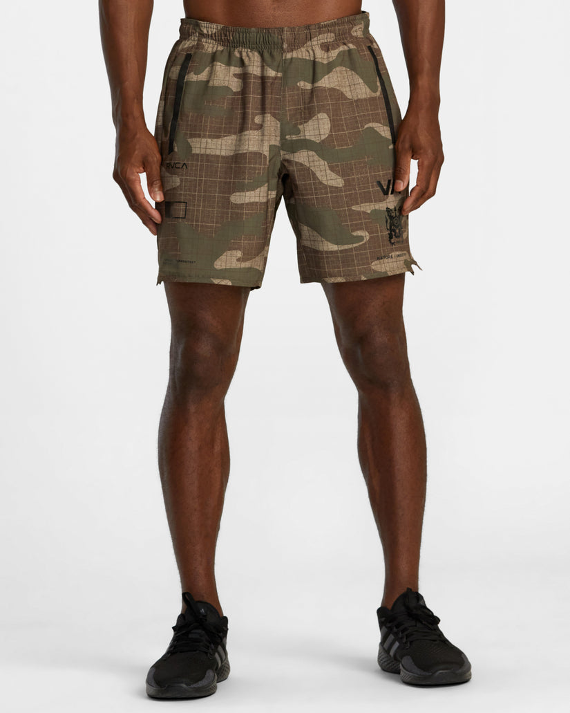 Yogger Stretch 17" Athletic Shorts - Desert Camo