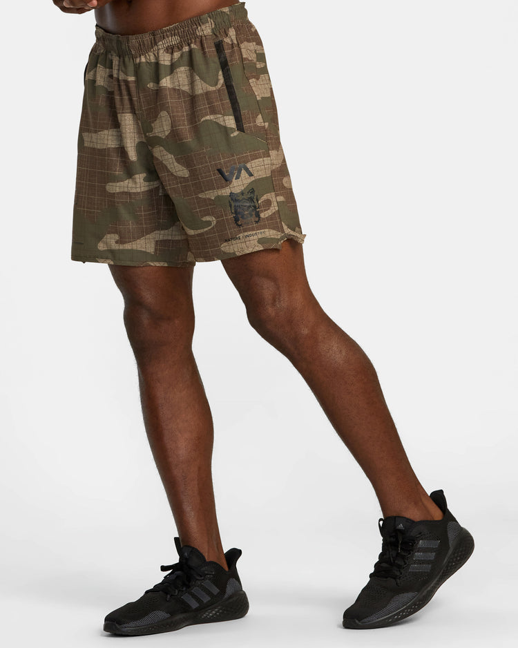 Yogger Stretch 17" Athletic Shorts - Desert Camo