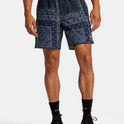 Yogger Stretch 17" Athletic Shorts - Black Patchwork