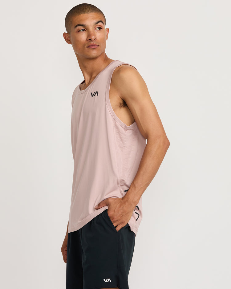 Sport Vent Tank Top - Pale Mauve