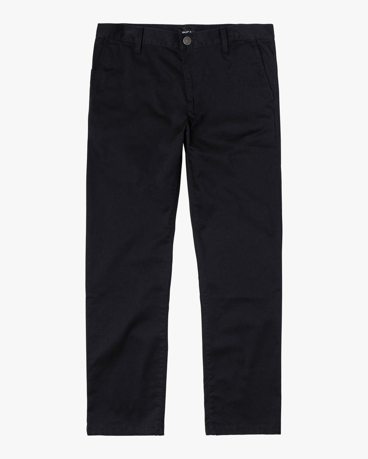 Boys Weekday Stretch Straight Fit Pants - Black