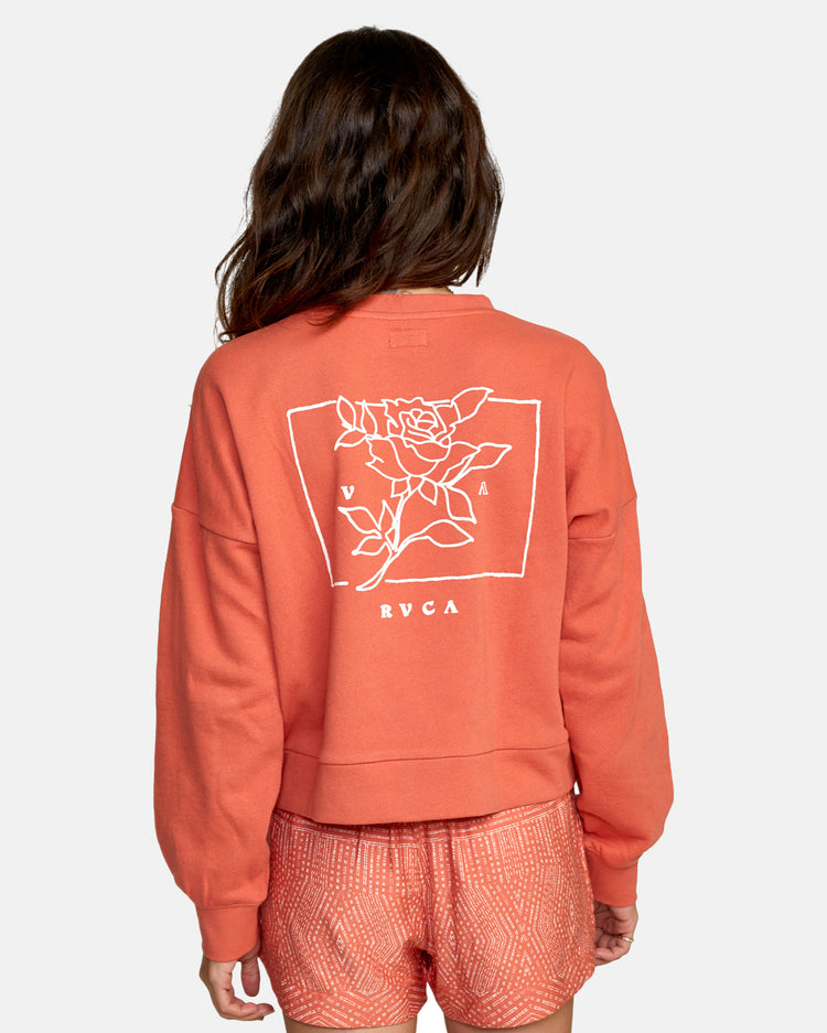 Meadow Pullover Sweatshirt - Peach