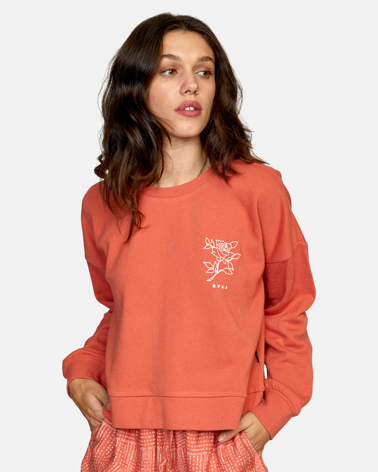 Meadow Pullover Sweatshirt - Peach