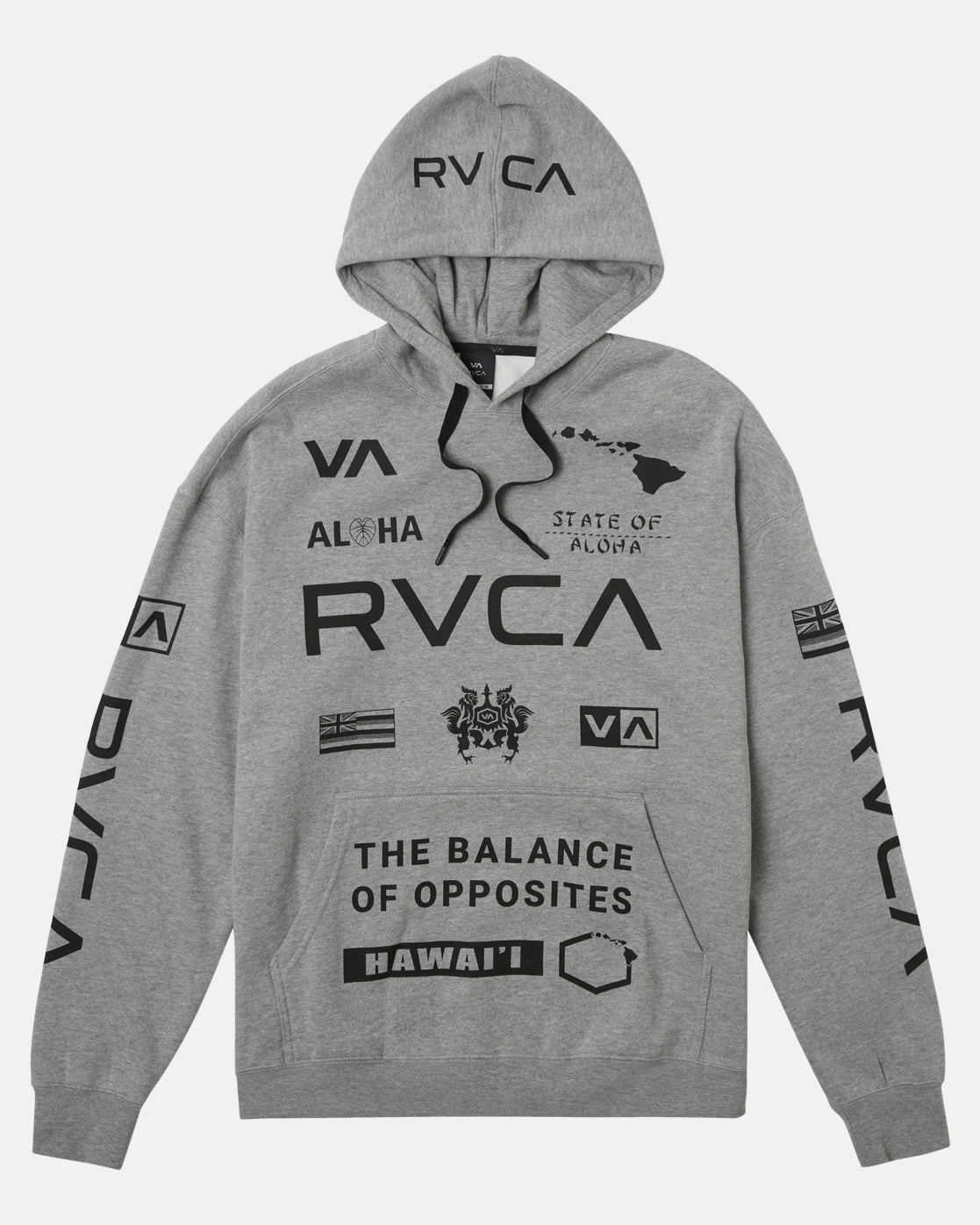 Hawaii All Brand Hoodie Athletic Heather RVCA