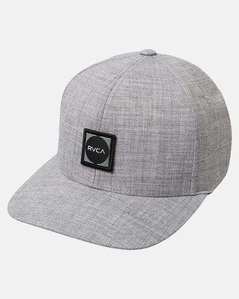 RVCA Flexfit Hat Heather Grey RVCA