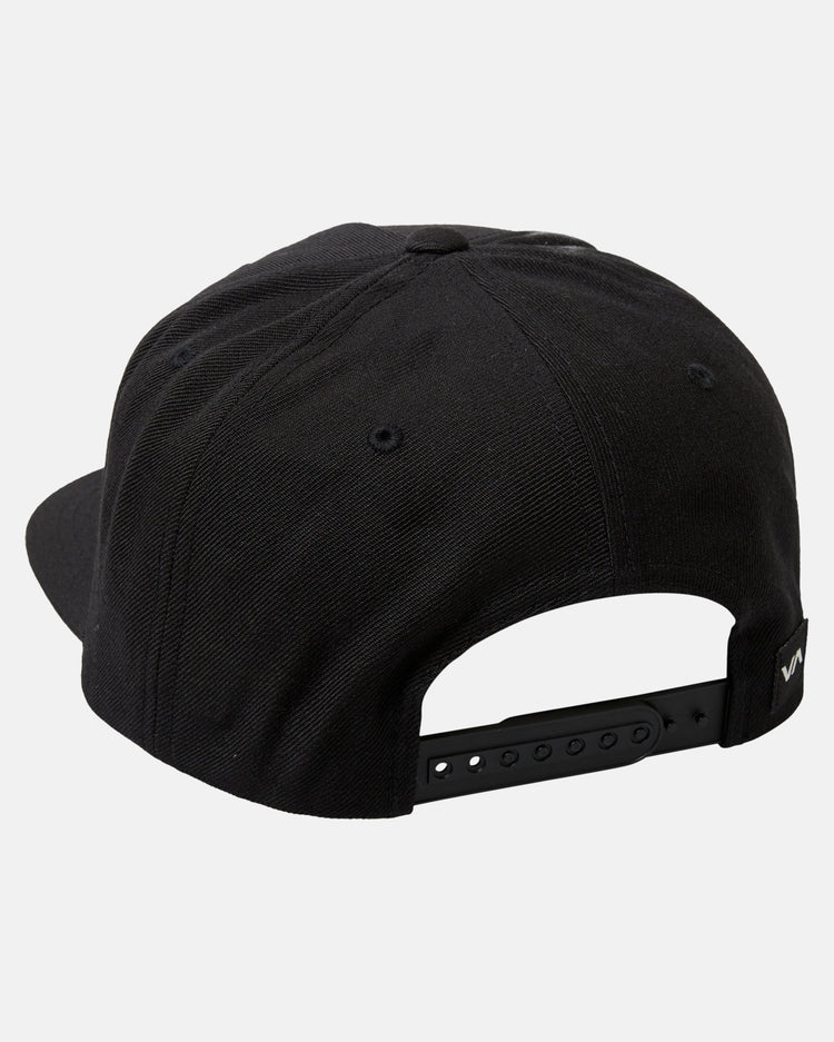 RVCA Snapback Hat - Black/White