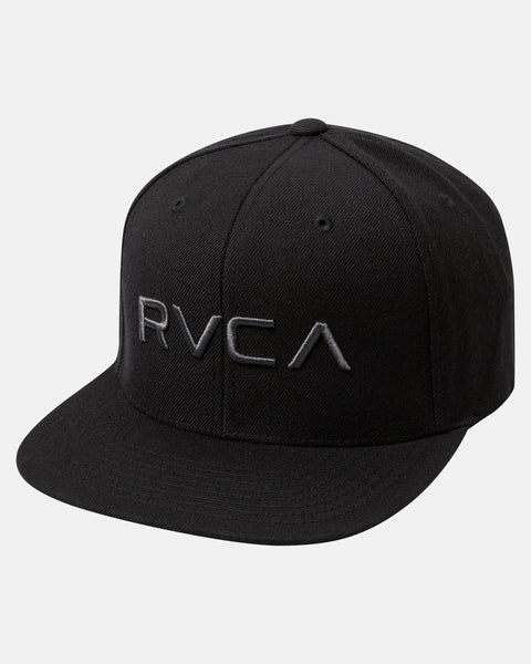 RVCA Snapback Hat Black Charcoal RVCA