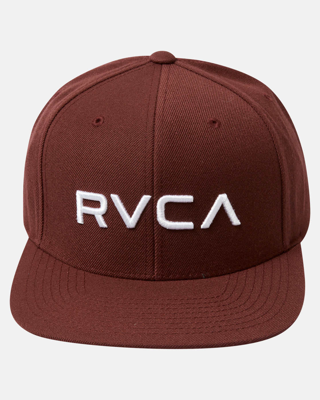 RVCA Snapback Hat Wine RVCA