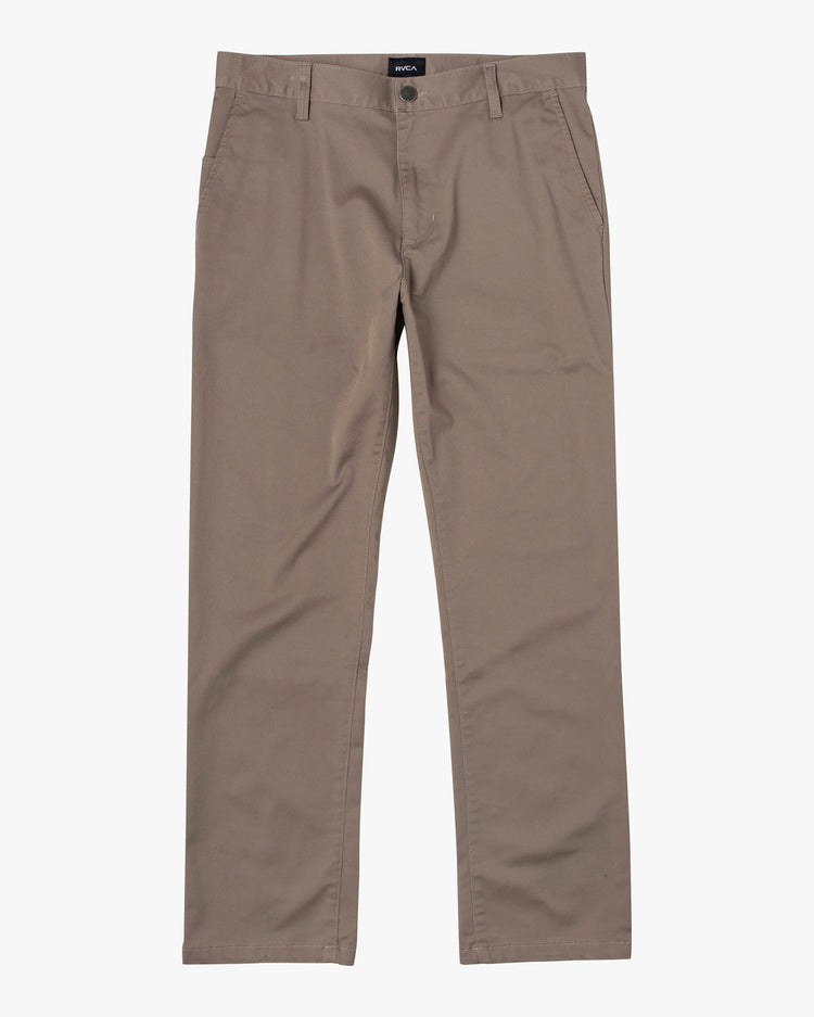 The Weekend Stretch Straight Fit Pants - Dark Khaki