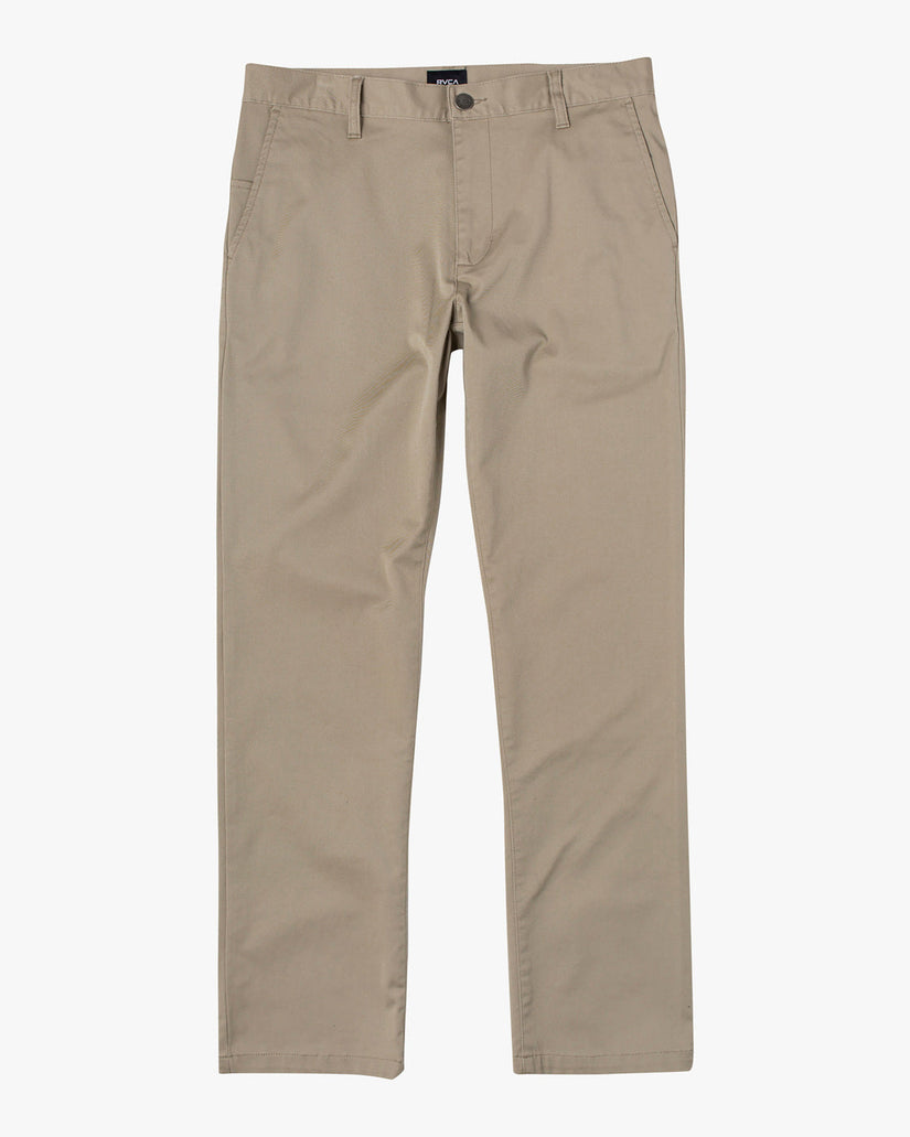 The Weekend Stretch Straight Fit Pants - Khaki