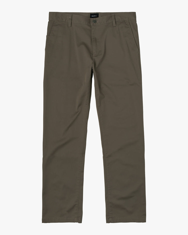 The Weekend Stretch Straight Fit Pants - Olive