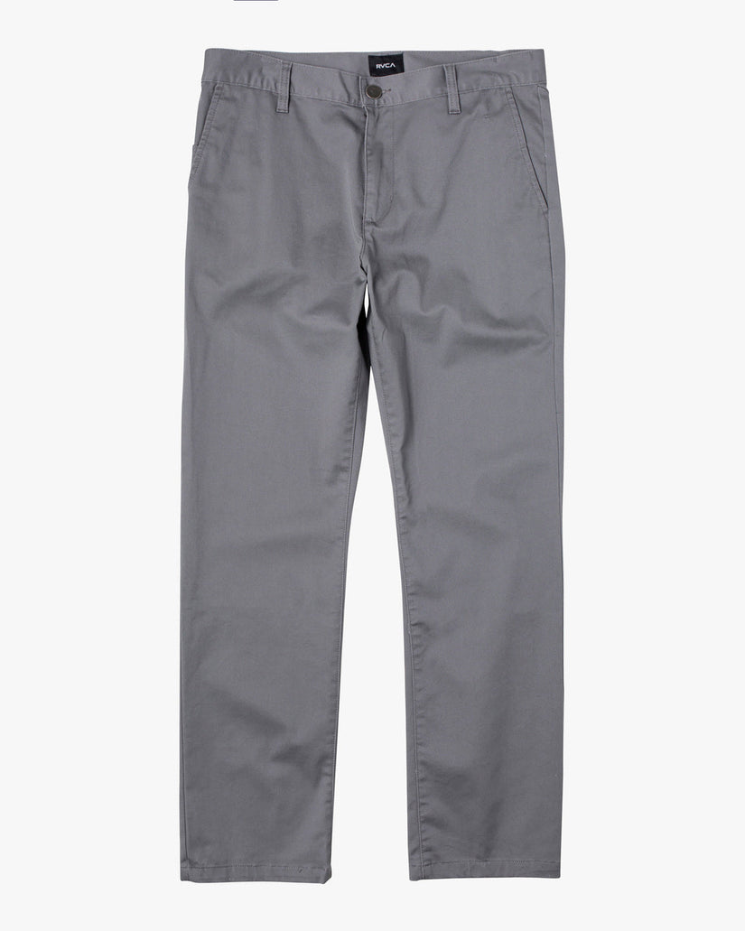 The Weekend Stretch Straight Fit Pants - Smoke