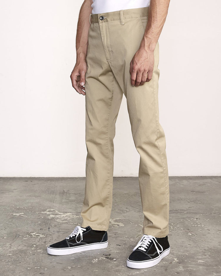 The Weekend Stretch Straight Fit Pants - Khaki