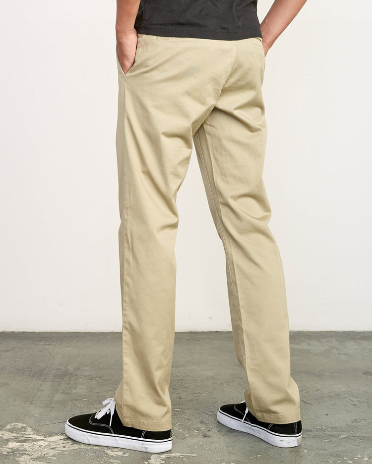 The Weekend Stretch Straight Fit Pants - Khaki