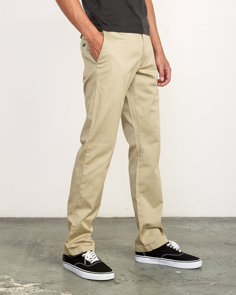 The Weekend Stretch Straight Fit Pants - Khaki