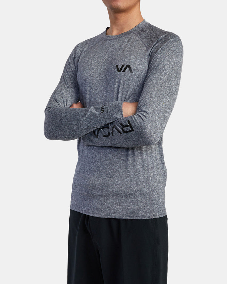 RVCA Long Sleeve Rashguard - Grey Heather