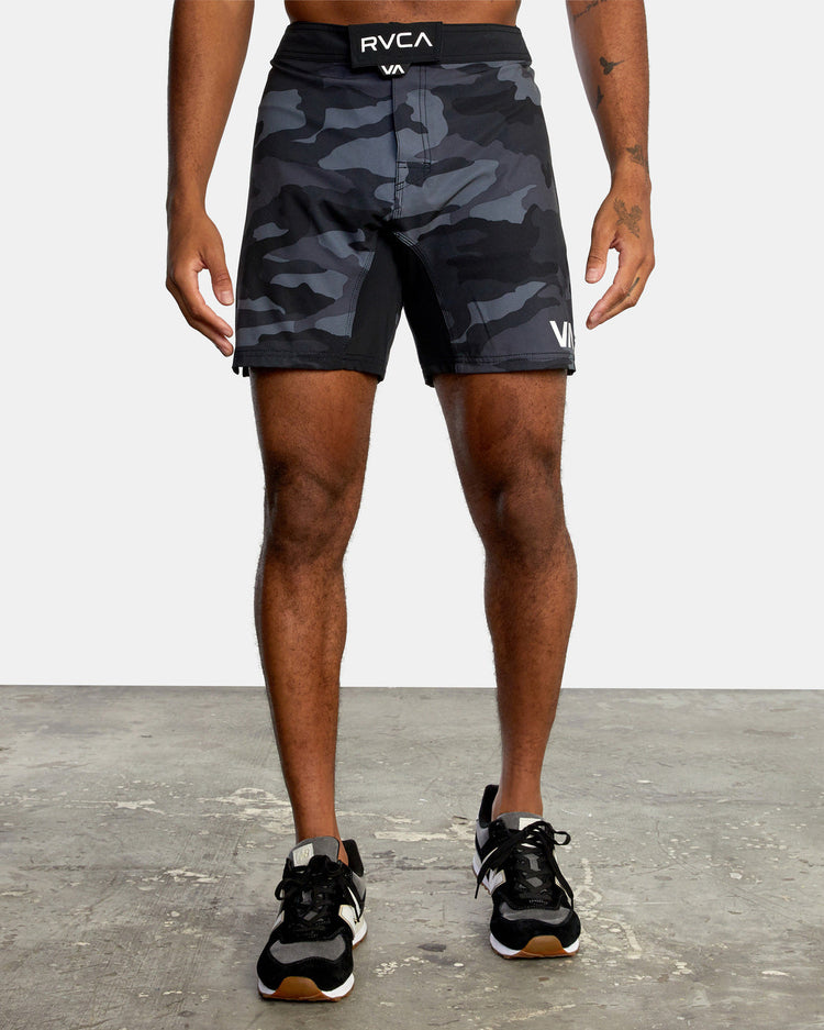 Fight 15" Scrapper Shorts - Grey Camo