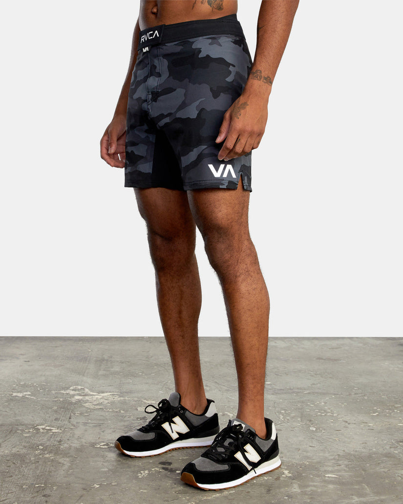 Fight 15" Scrapper Shorts - Grey Camo