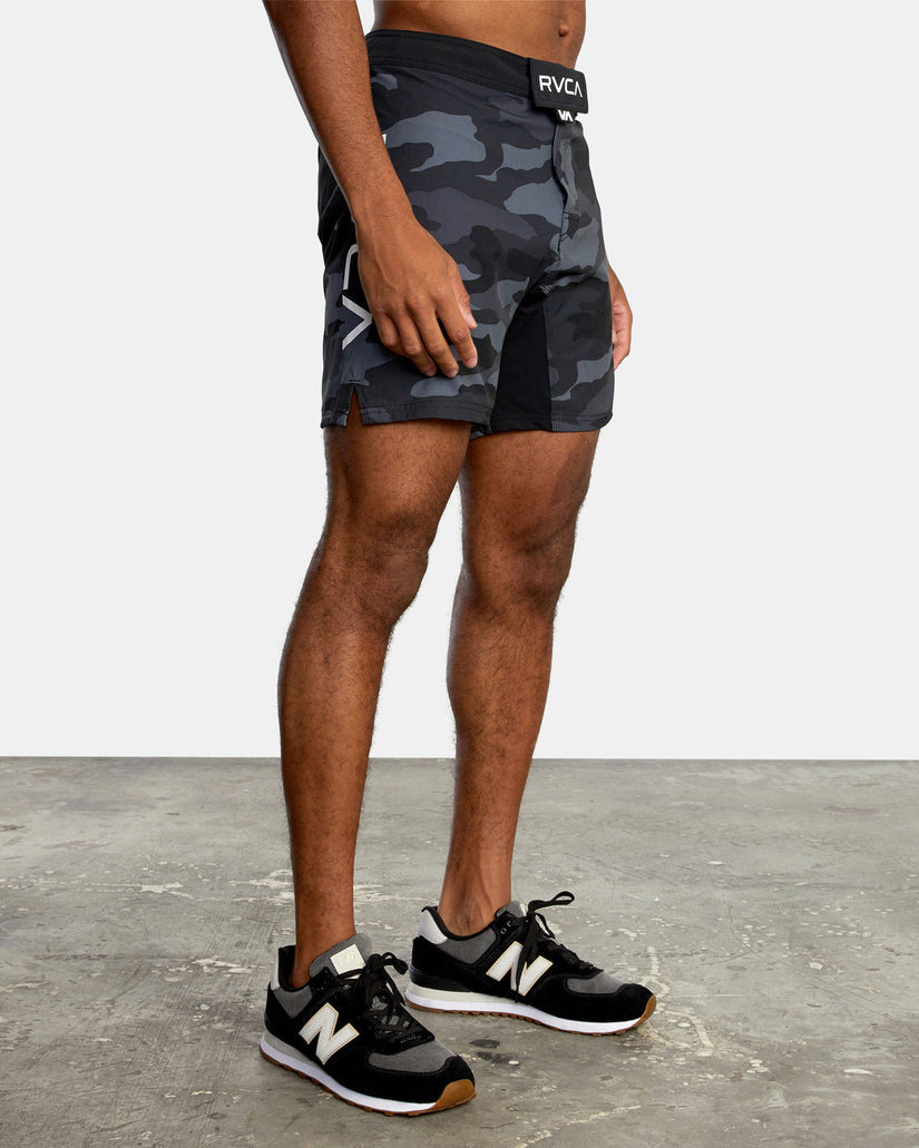 Fight 15" Scrapper Shorts - Grey Camo