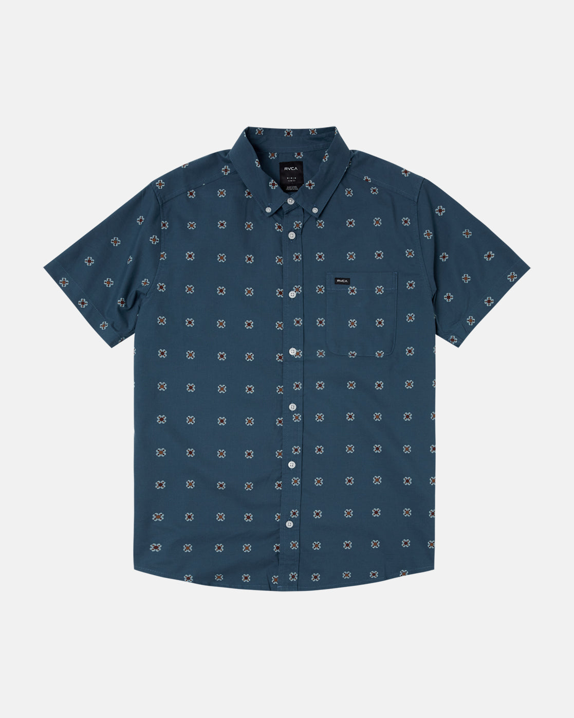 Thatll Do Print Short Sleeve Woven Shirt - Duck Blue – RVCA