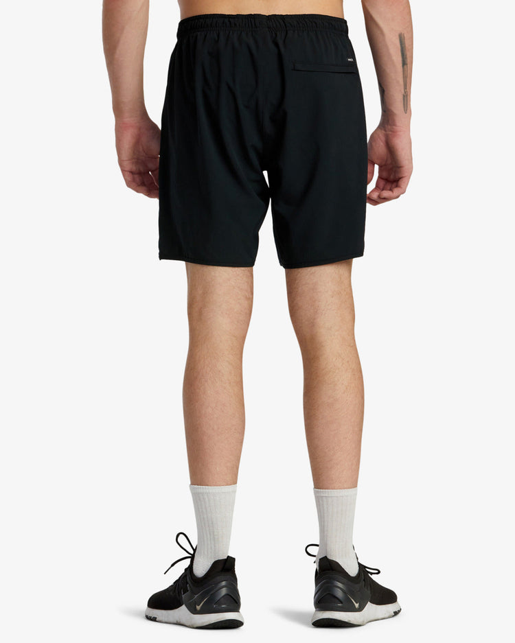 Yogger Stretch 17" Athletic Shorts - Black