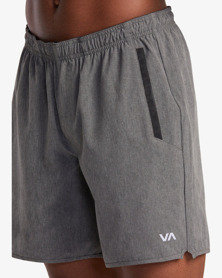 Yogger Stretch 17" Athletic Shorts - Charcoal Heather