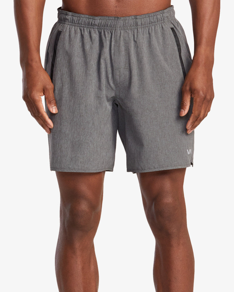 Yogger Stretch 17" Athletic Shorts - Charcoal Heather