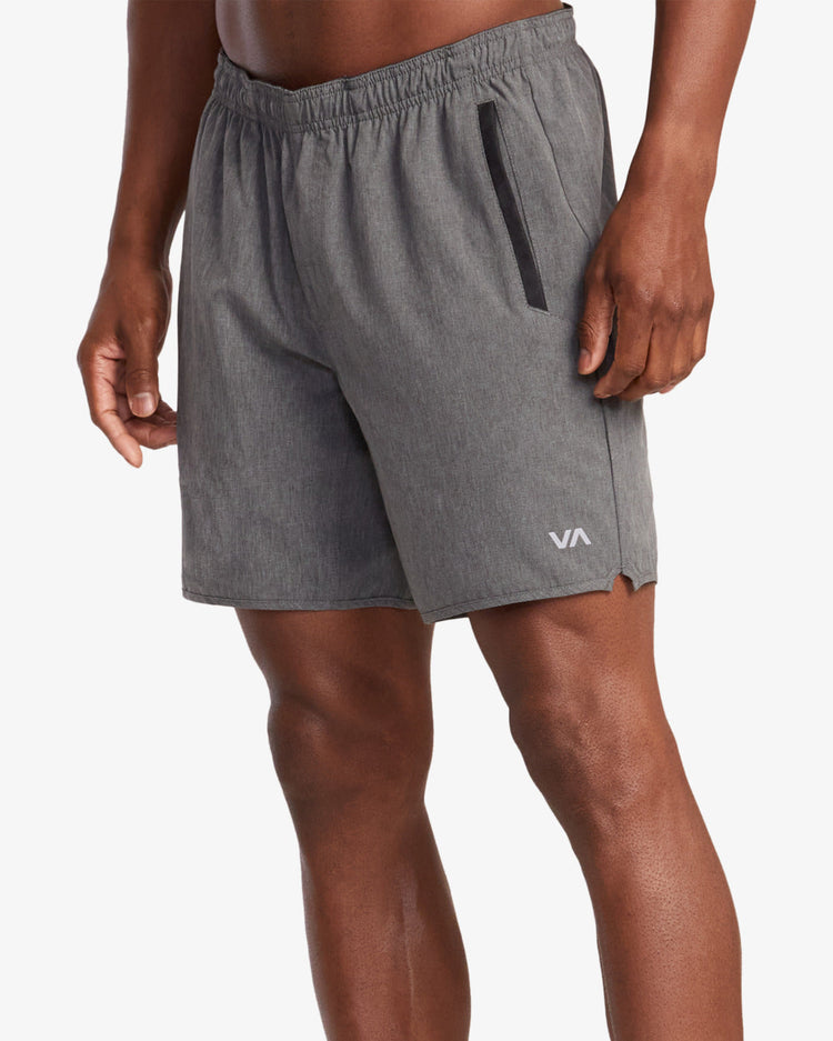 Yogger Stretch 17" Athletic Shorts - Charcoal Heather