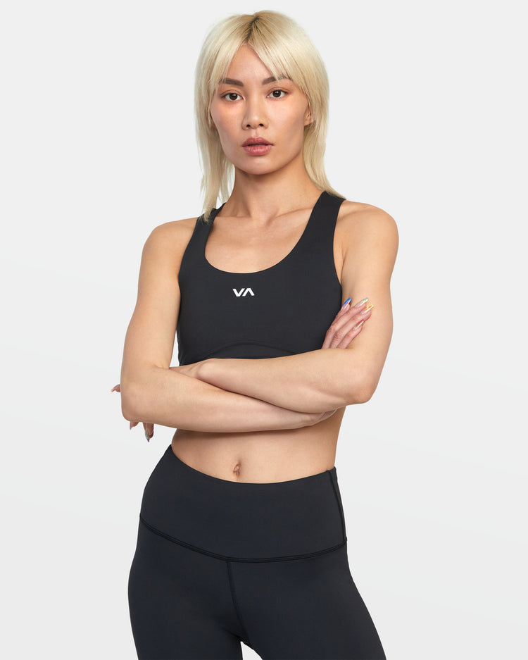 VA Essential Mid Support Sports Bra - Black