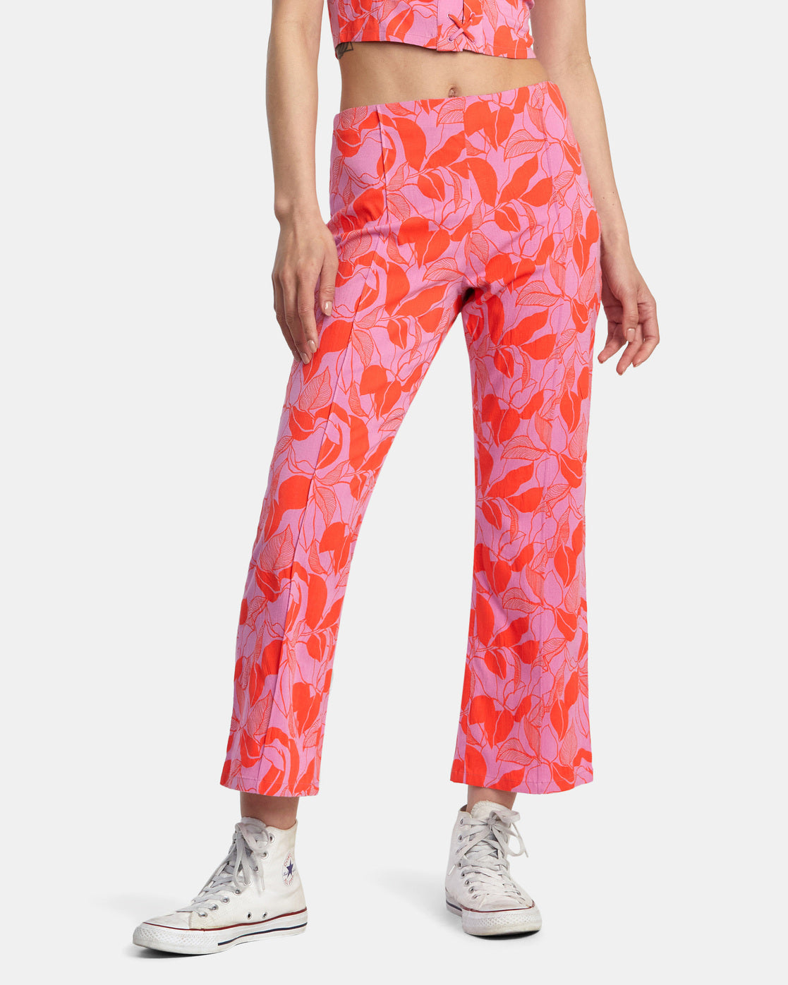 Drip High-Waisted Pants - Cyclamen