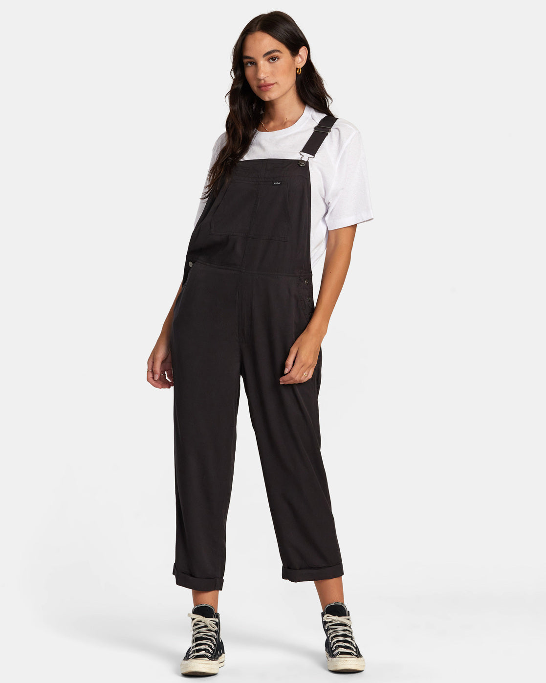 Rvca black sale overalls