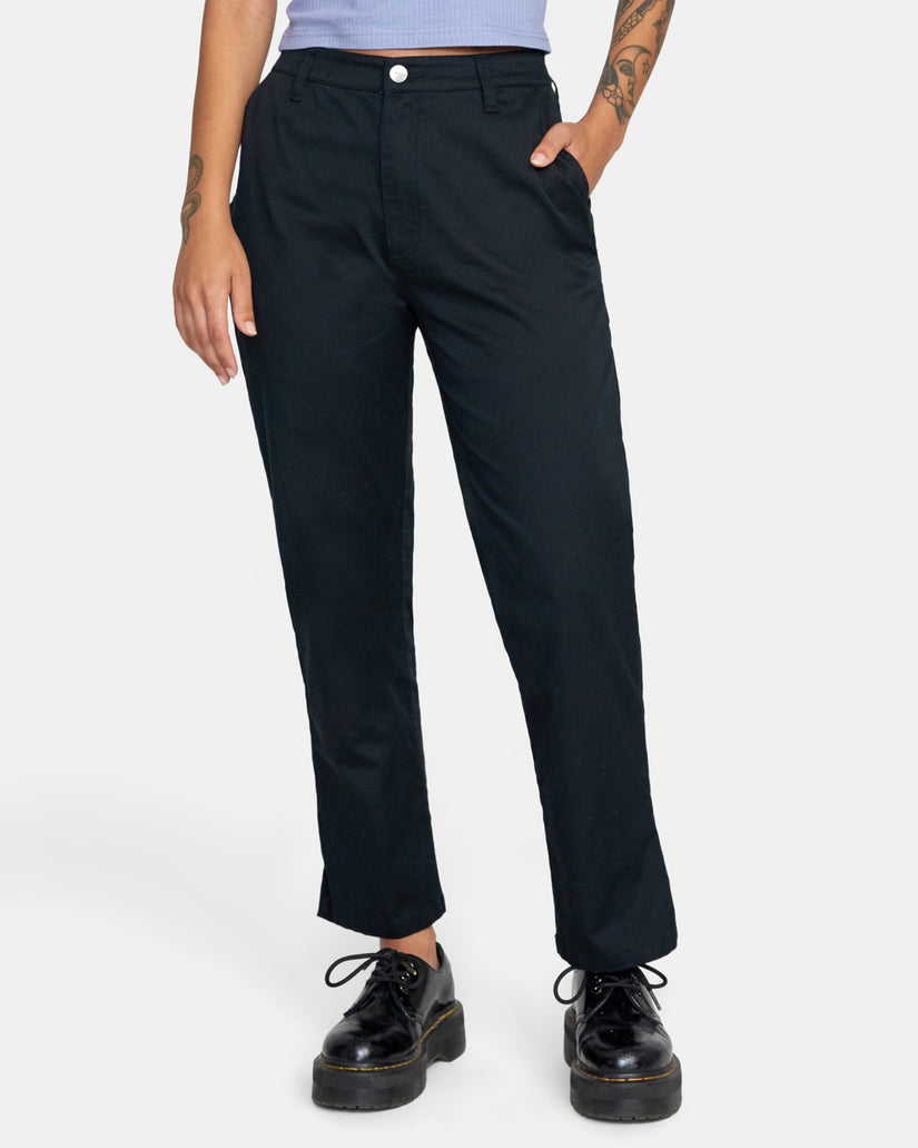 RVCA Weekend Stretch Straight Fit Pant - Black