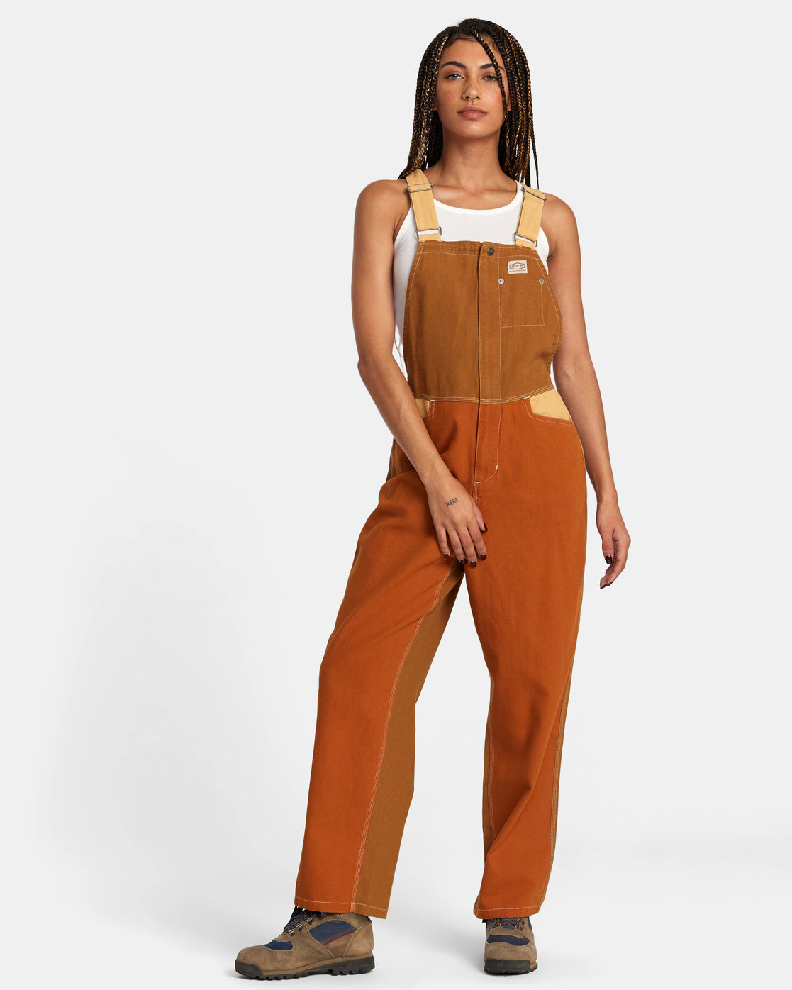 Rvca hot sale black overalls