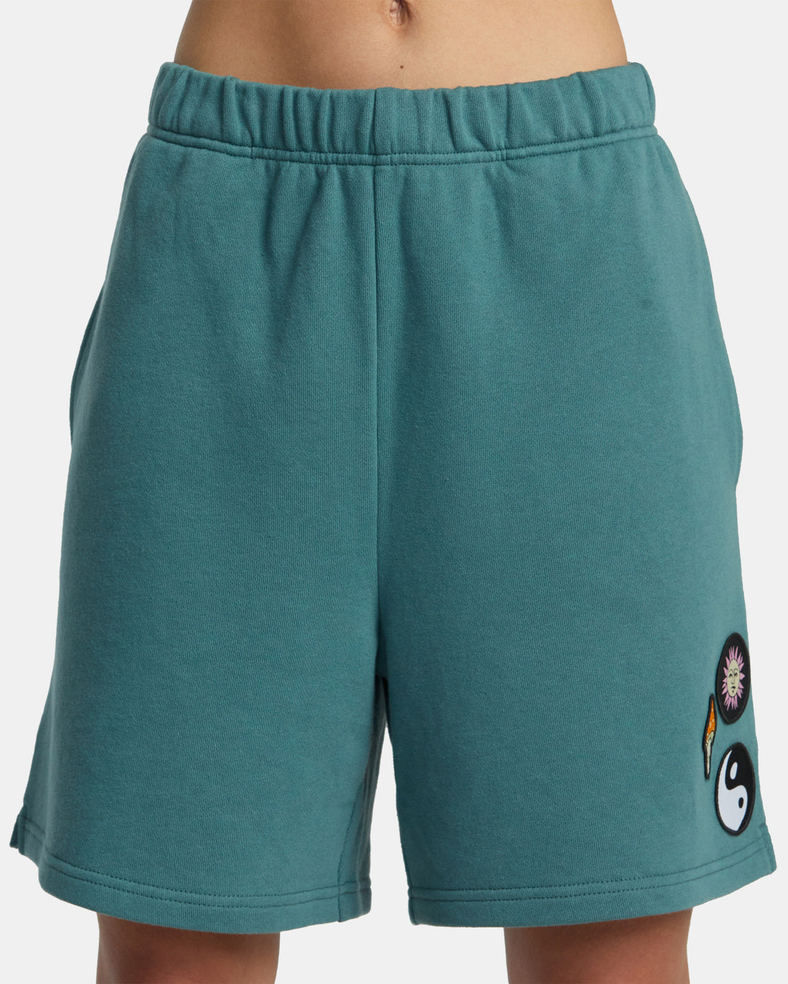 Rose Machado Baggy Oversized Sweat Shorts - Teal – RVCA