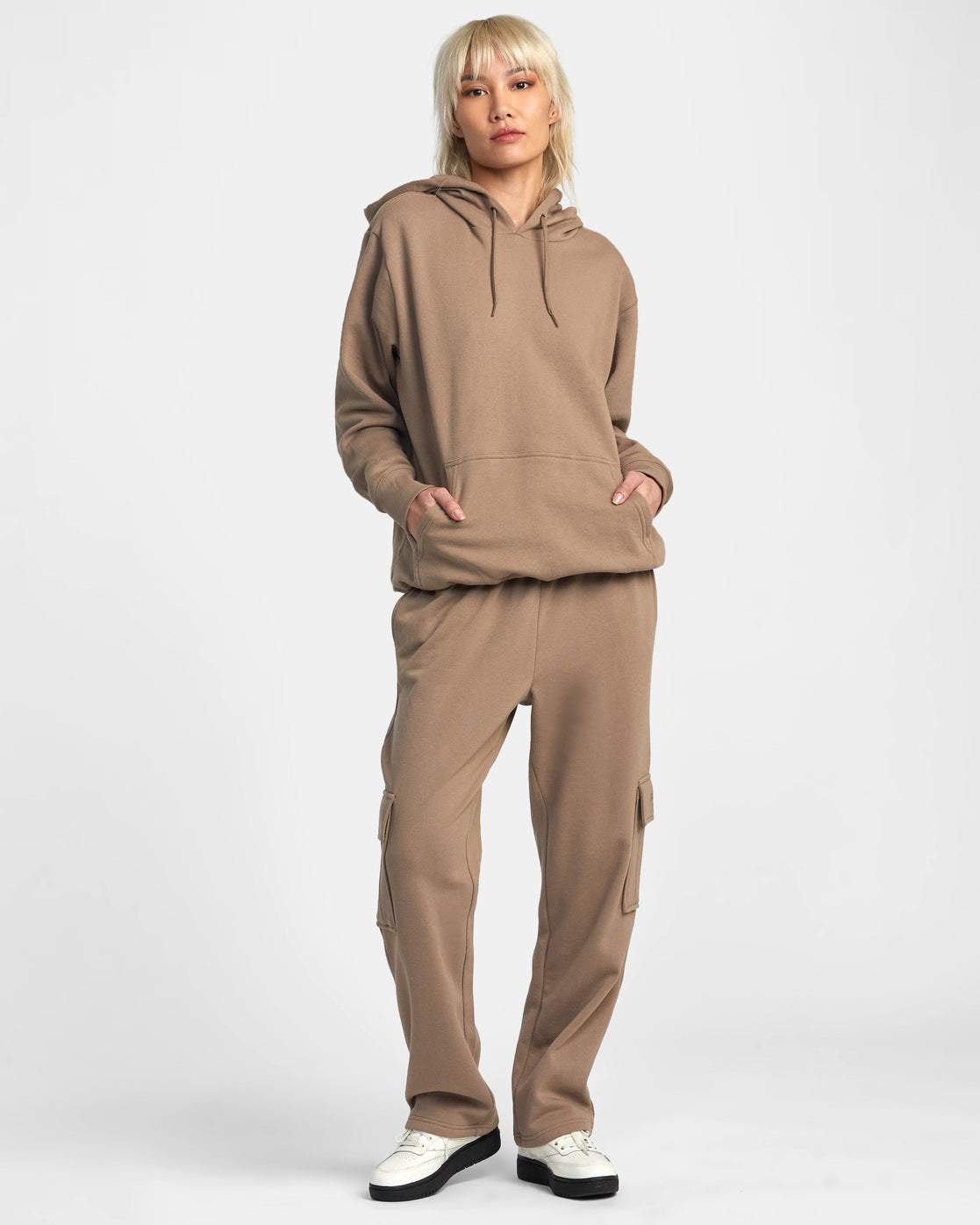 Rvca best sale khaki hoodie