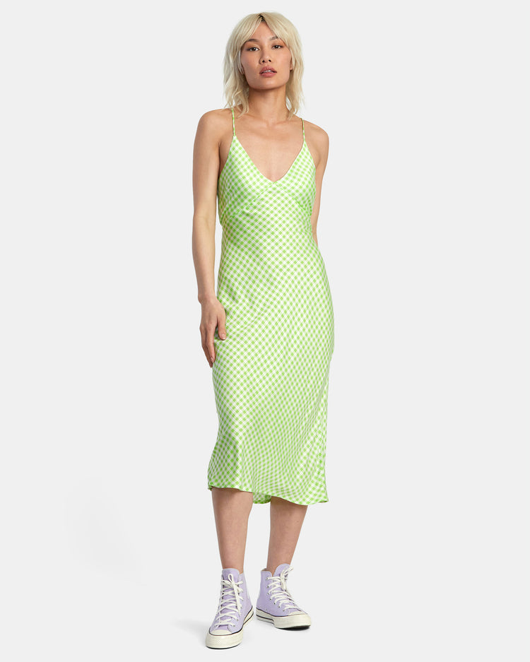 Oh Lord Midi Dress - Green Flash