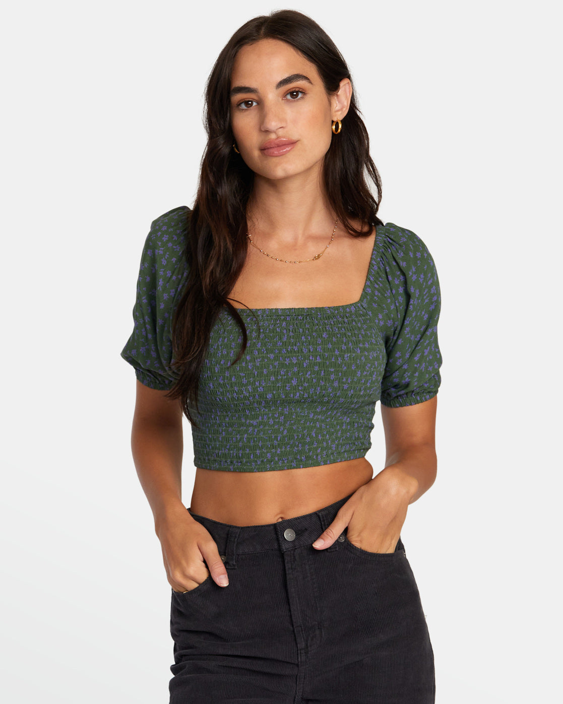 Sunrise Top Eco Shirt - Leaf | RVCA