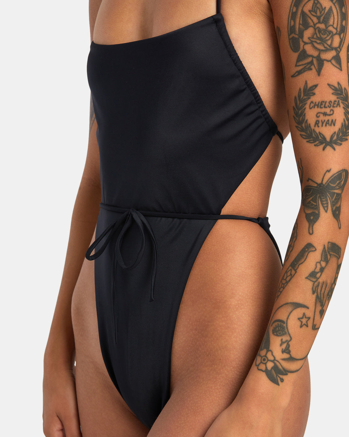 Solid Swenddal One-Piece Swimsuit - Black