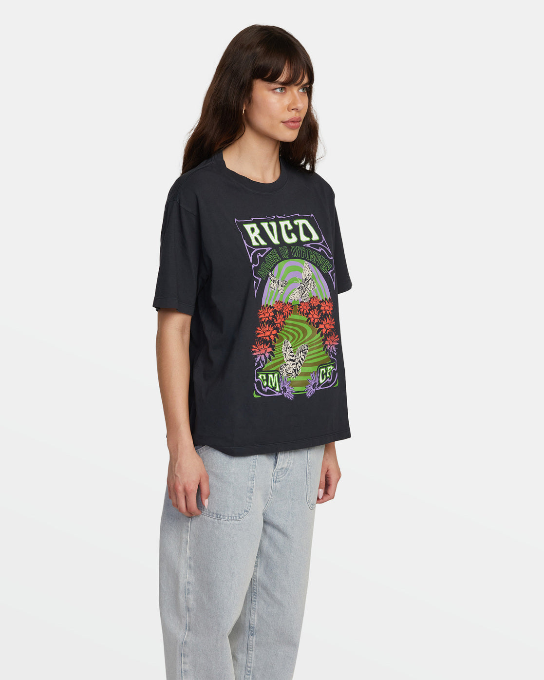 Swirl Anyday T-Shirt - RVCA Black