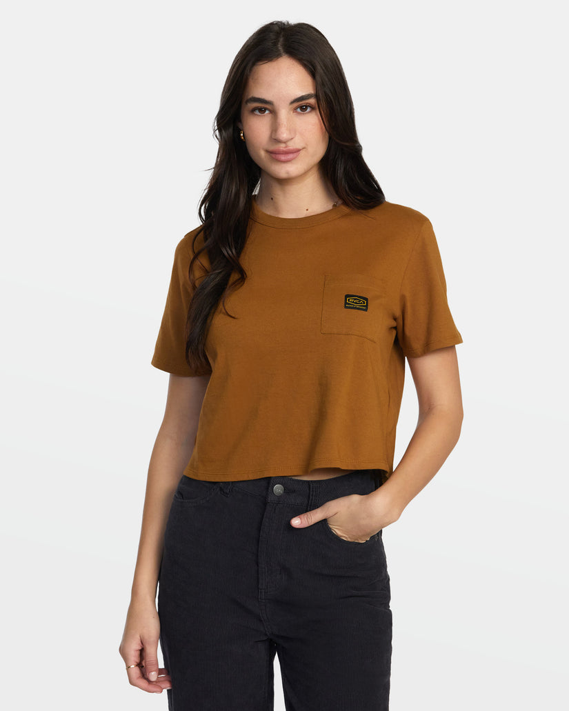 Recession Pocket T-Shirt - Workwear Brown – RVCA