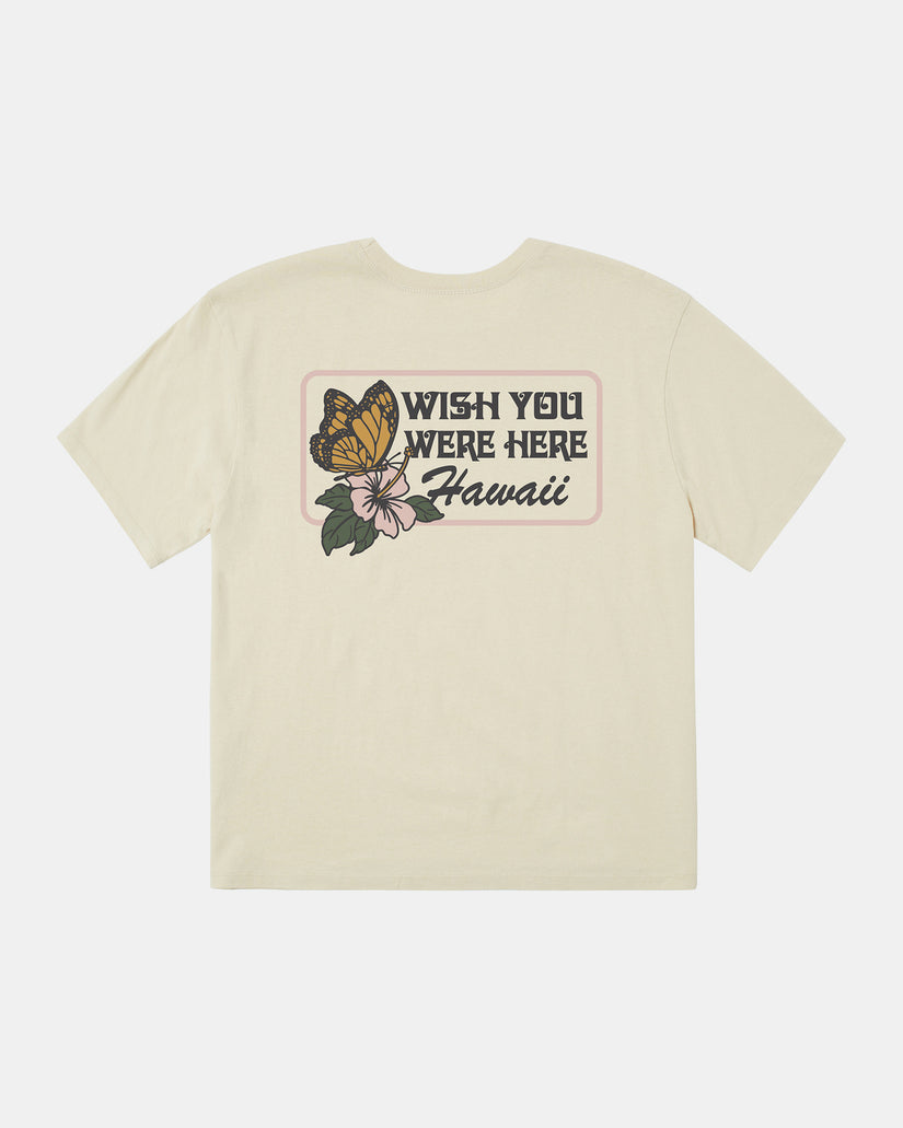 Wish You Were Here T-Shirt - Latte
