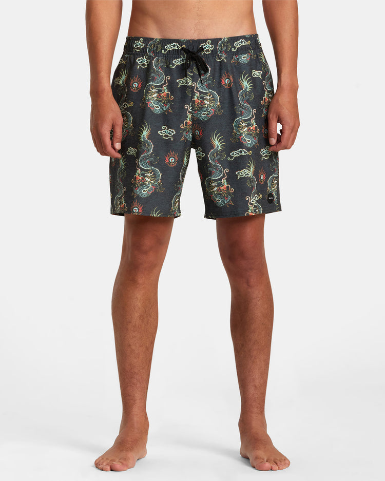 Atlas Elastic Waist Boardshorts 17" - Multi