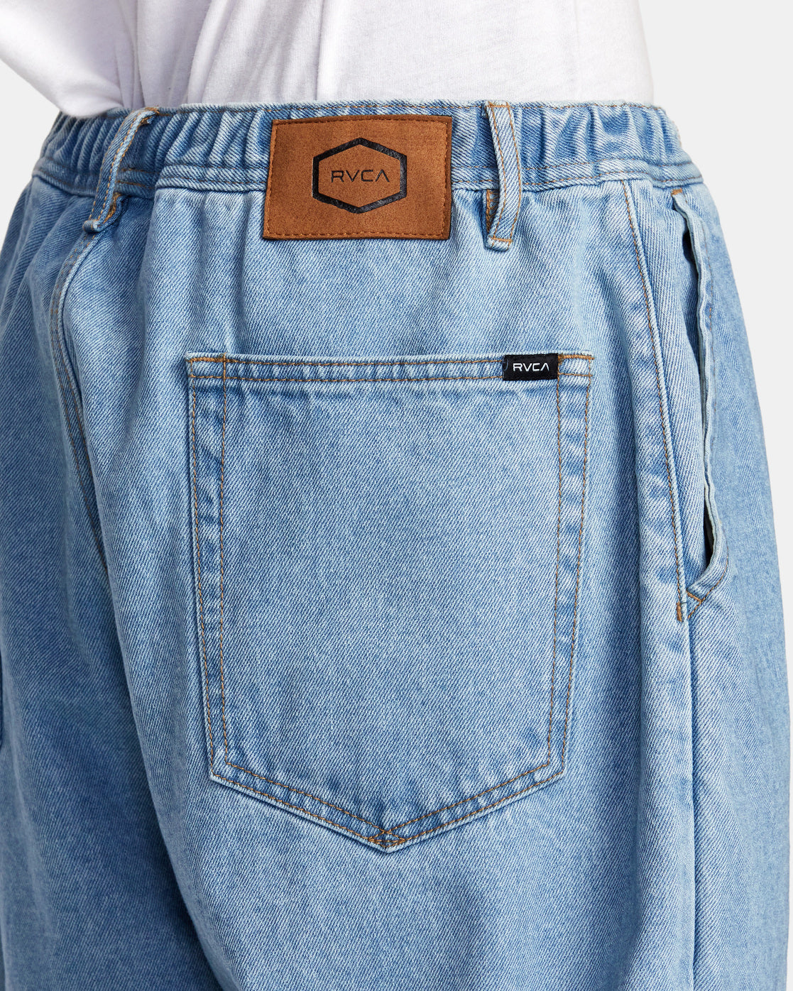 Buy Soojun Mens Casual Loose Fit Elastic Waist Jeans Denim Pants, Deep  Blue, 30W x 28L at Amazon.in