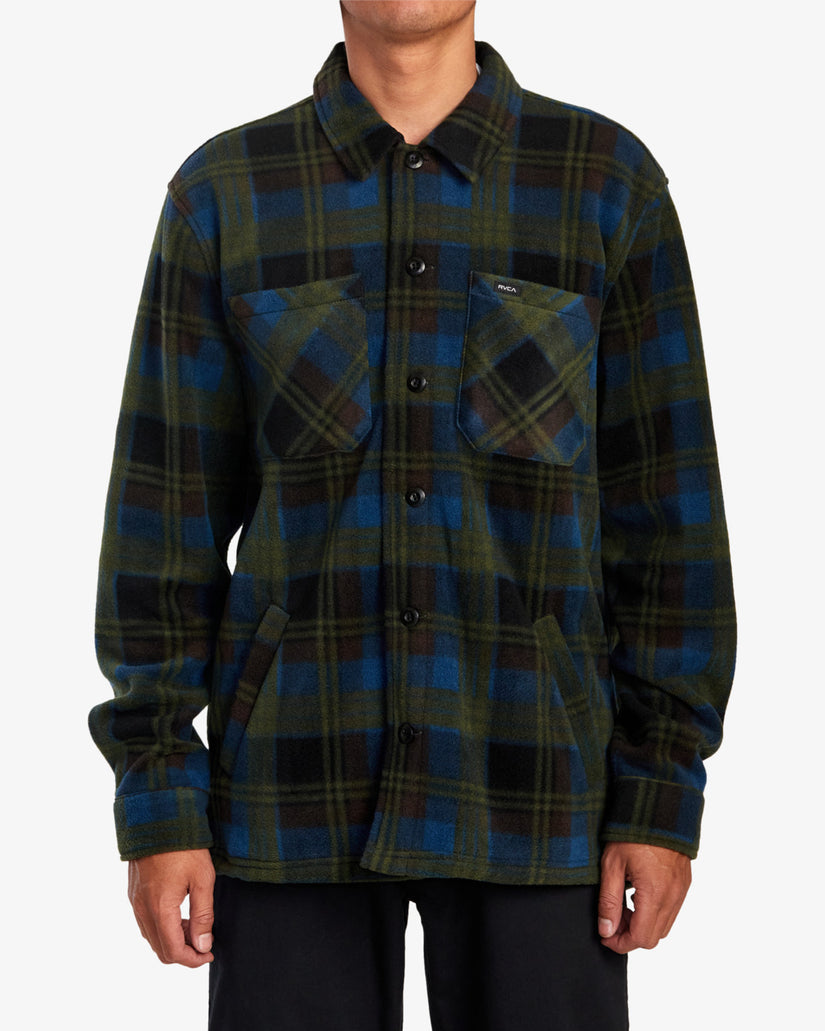 Yukon Hi Pile Fleece Shirt Jacket - Hunter Green – RVCA