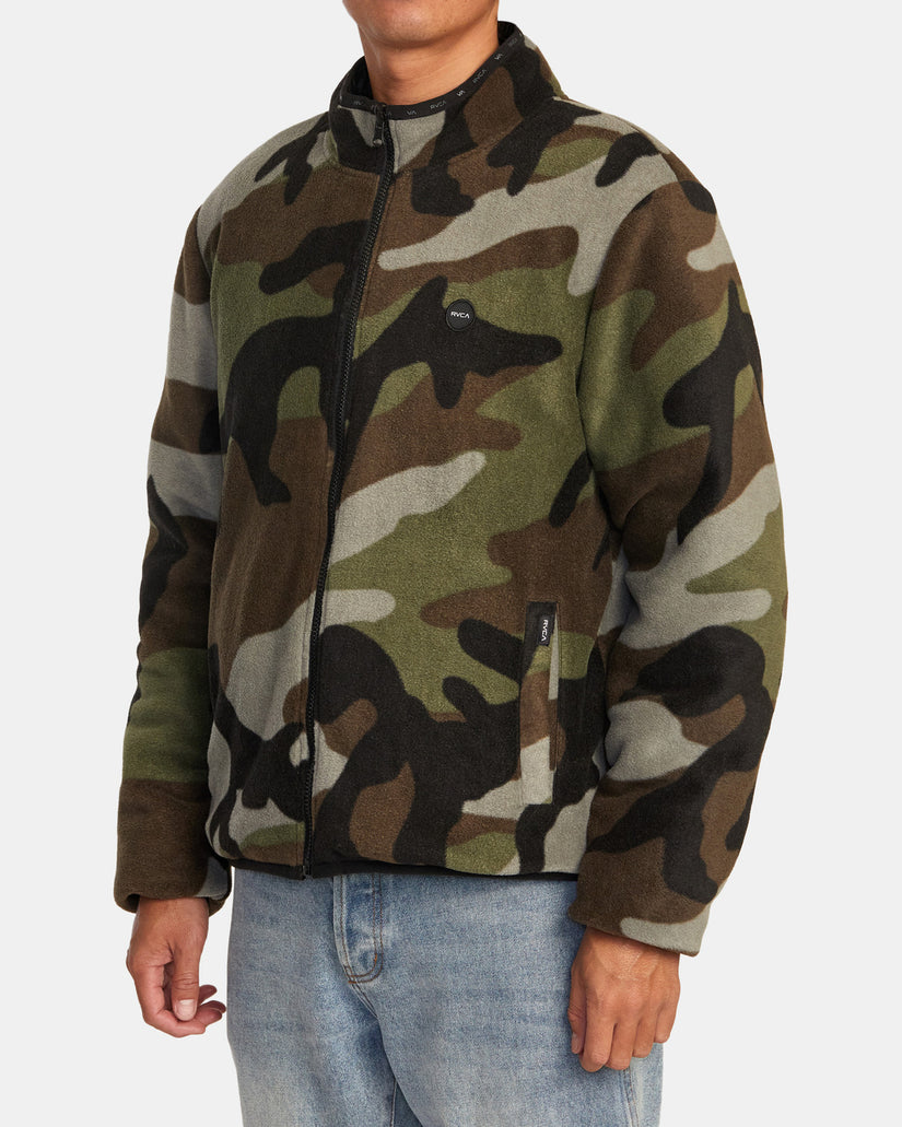 Hollister Hoodie Athletic Print Logo in Green Camo