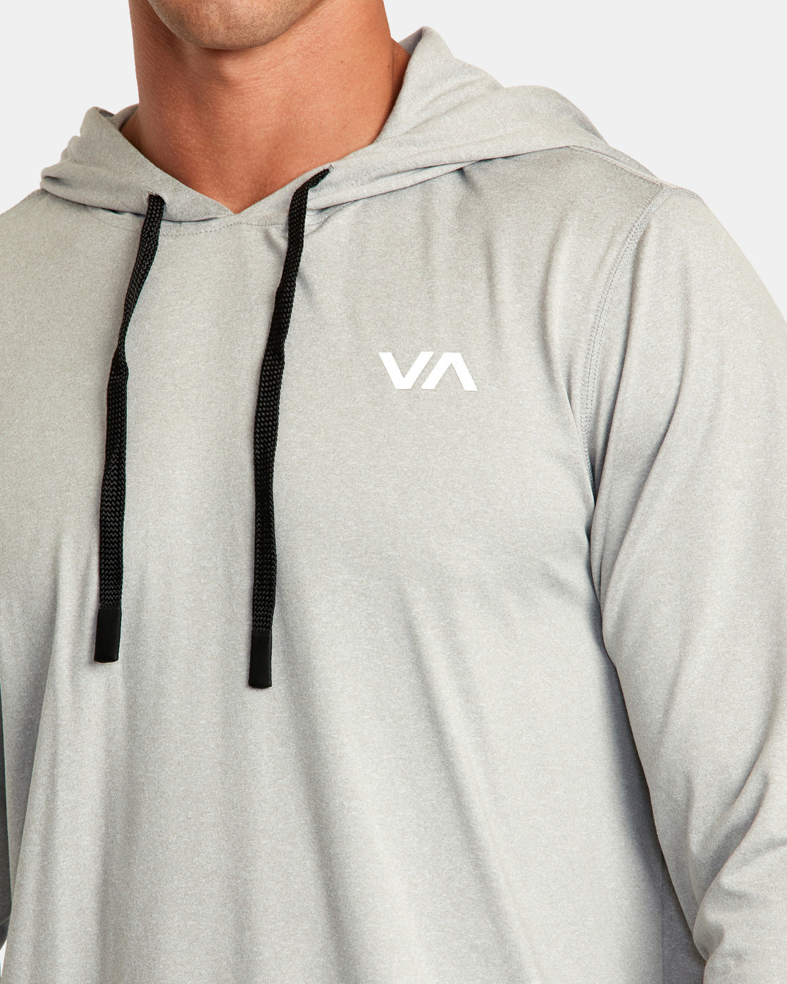 C Able Hoodie Light Heather Grey RVCA