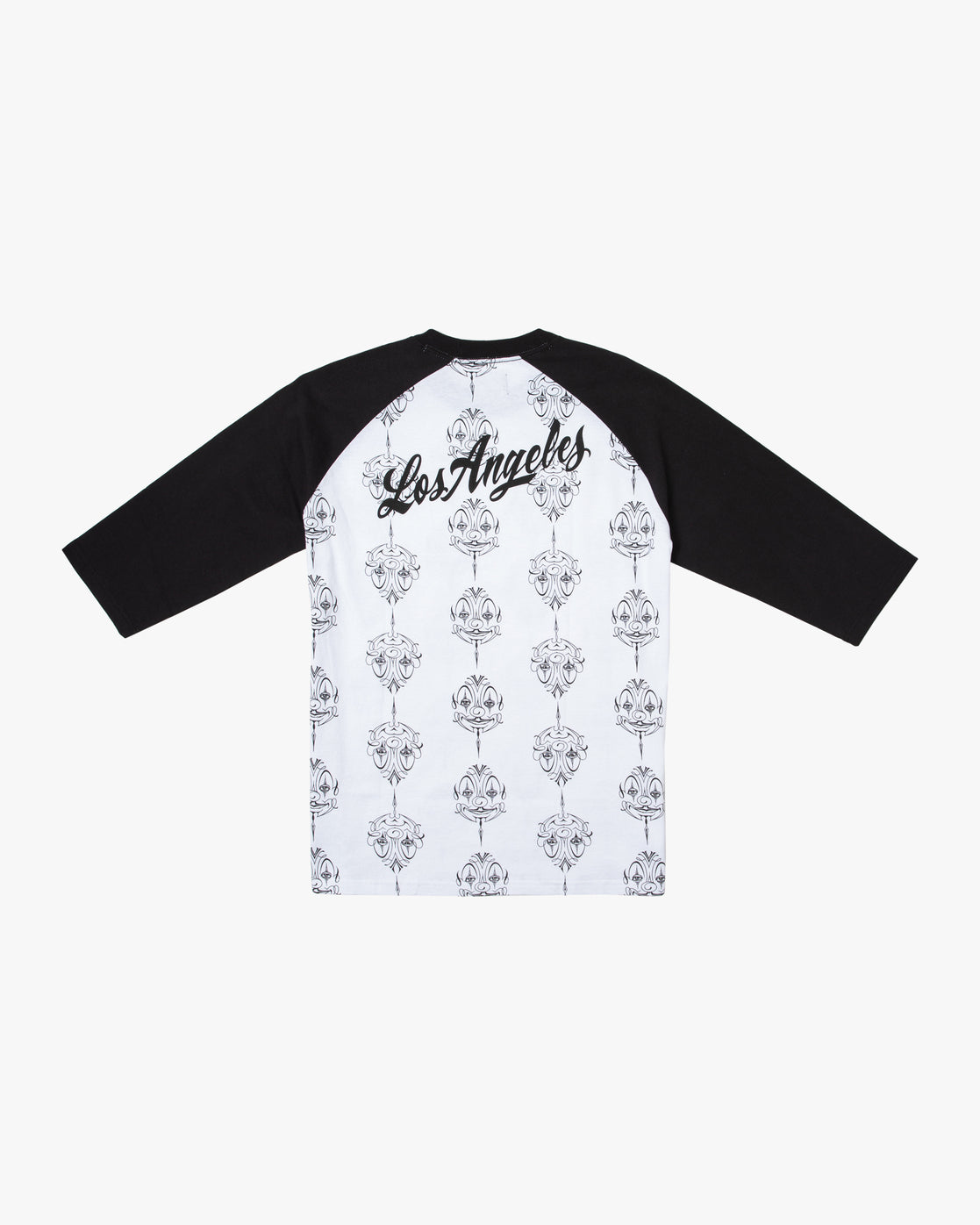 Mister Cartoon Smile Now Baseball Tee - Black/White