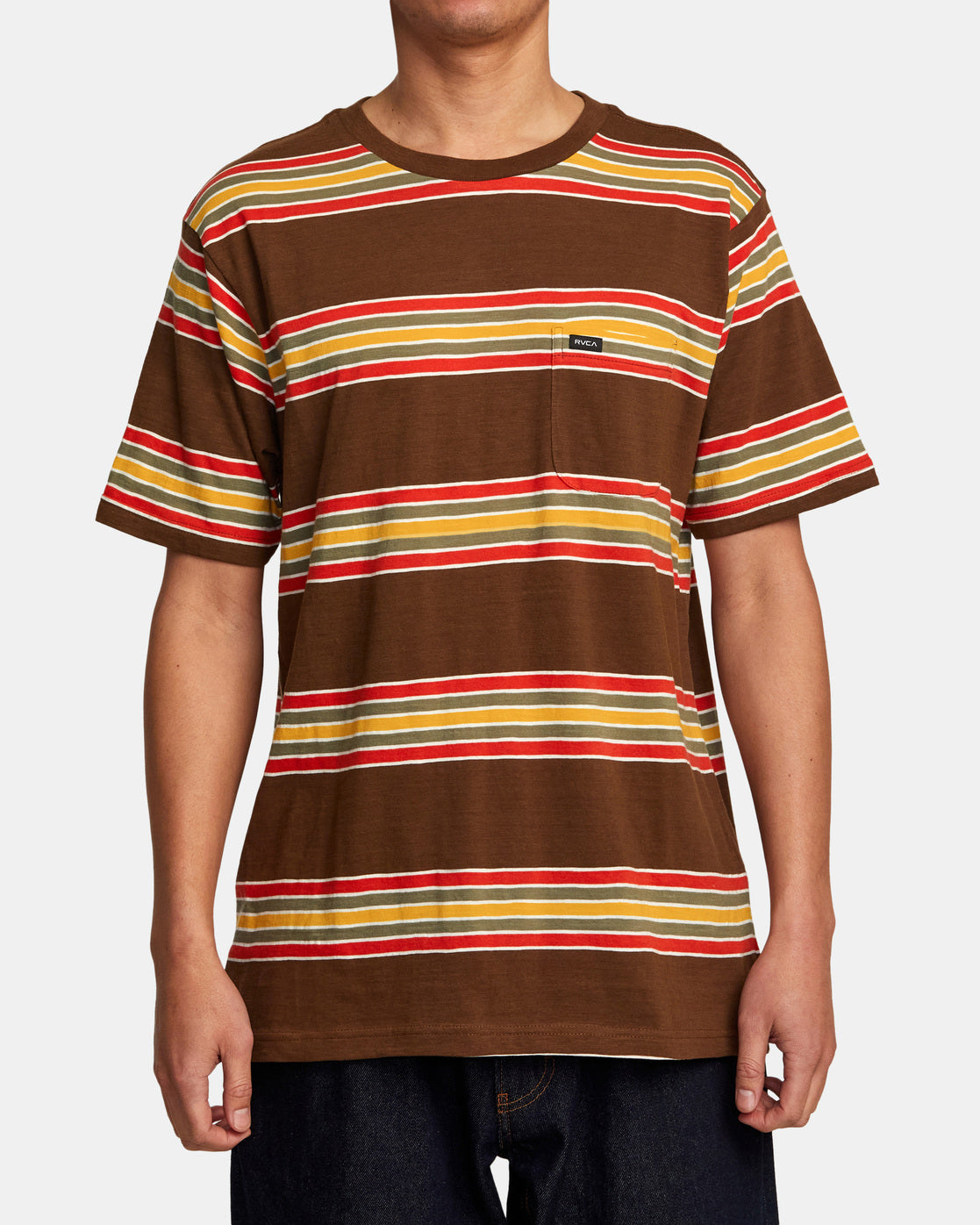 Somedays Stripe T-Shirt - Bombay Brown